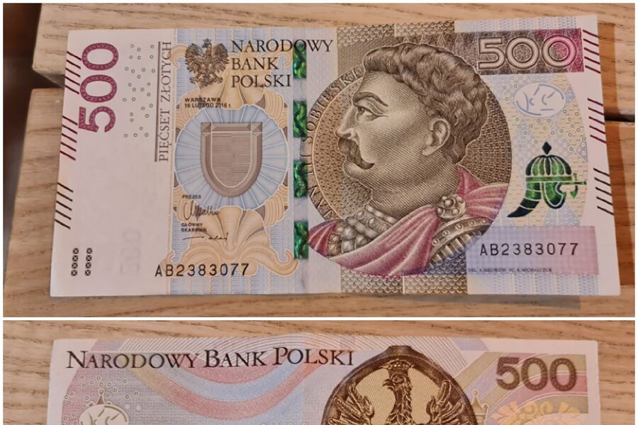 Banknot 500 zł — ceny w Poznaniu